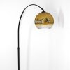Ripoll Bogenlampe Glas 25 cm Schwarz, 1-flammig