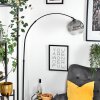 Ripoll Stehleuchte Glas 25 cm Schwarz, 1-flammig