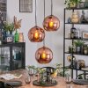 Koyoto Hängeleuchte Glas 25 cm Kupferfarben, 3-flammig