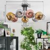 Ripoll Deckenleuchte Glas 15 cm Chrom, Gold, Kupferfarben, Rauchfarben, 7-flammig