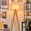 Soungou Stehleuchte 38 cm Naturfarben, Schwarz, 1-flammig