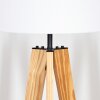 Soungou Stehleuchte 38 cm Naturfarben, Schwarz, 1-flammig