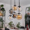 Gastor Hängeleuchte Glas 25 cm Bernsteinfarben, Klar, Rauchfarben, 6-flammig