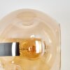 Ripoll Wandleuchte Glas 15 cm Bernsteinfarben, 3-flammig