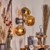 Ripoll Wandleuchte Glas 15 cm Gold, 3-flammig