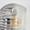 Ripoll Wandleuchte Glas 15 cm Klar, Rauchfarben, 3-flammig