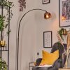 Ripoll Bogenlampe Glas 20 cm Schwarz, 1-flammig