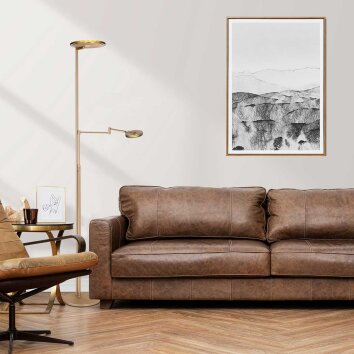 Steinhauer Turound Stehleuchte Bronze, 2-flammig