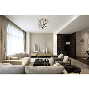 Globo Karilion Deckenleuchte LED Chrom, 1-flammig