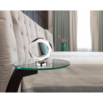 Globo Karilion Tischleuchte LED Chrom, 1-flammig