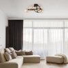 Globo Tuberius Deckenleuchte LED Schwarz, 7-flammig