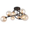 Globo Tuberius Deckenleuchte LED Schwarz, 7-flammig
