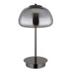 Globo Avila Tischleuchte LED Chrom, Schwarz, 1-flammig, Fernbedienung