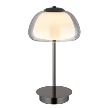 Globo Avila Tischleuchte LED Chrom, Schwarz, 1-flammig, Fernbedienung