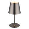 Globo Vannie Tischleuchte LED Chrom, Schwarz, 1-flammig