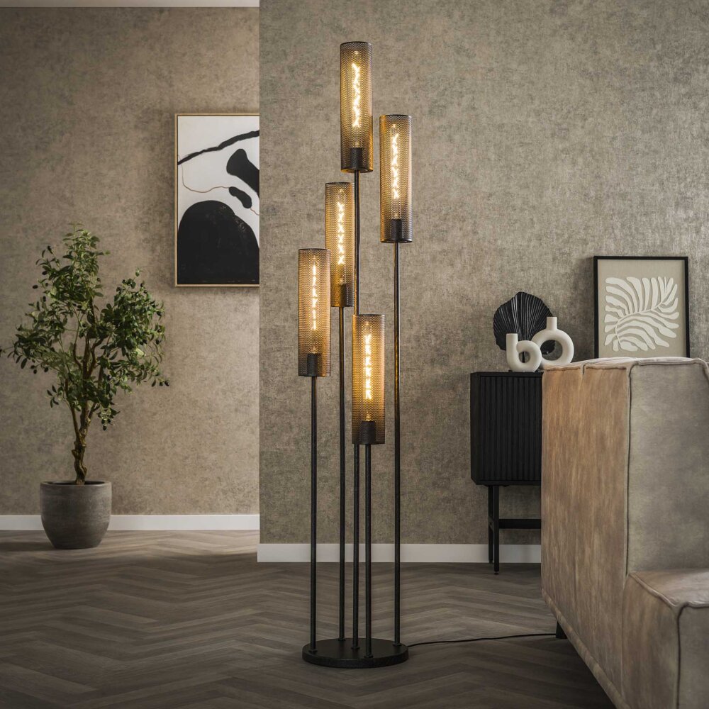 Genar Stehleuchte Anthrazit, 5-flammig main product photo