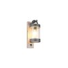 Trio Sambesi Wandleuchte Holz hell, 1-flammig, Bewegungsmelder