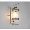 Trio Sambesi Wandleuchte Holz hell, 1-flammig, Bewegungsmelder