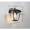 Trio VENTA Wandleuchte Schwarz, 1-flammig