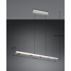 Trio Graham Pendelleuchte LED Nickel-Matt, 8-flammig