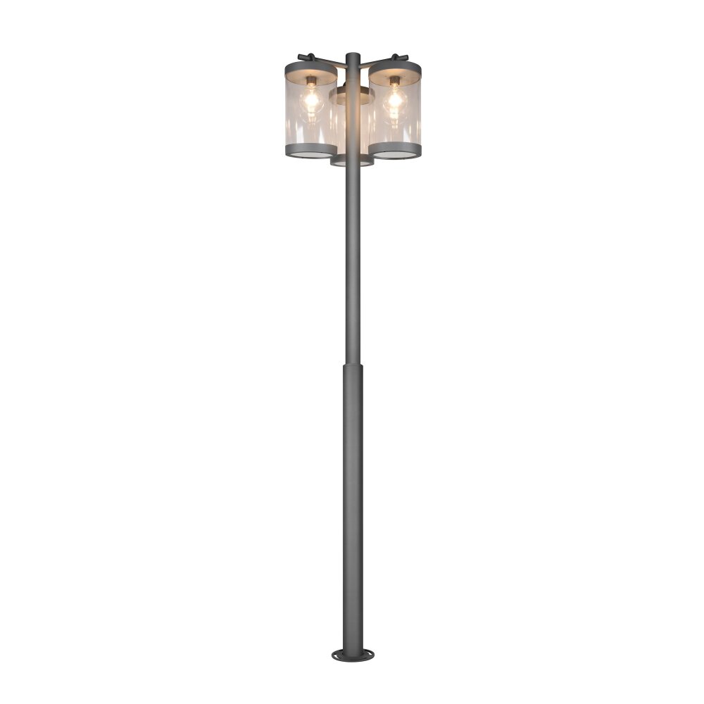 Trio SAMBESI Außenstehleuchte Anthrazit, 3-flammig main product photo