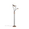 Trio Chris Stehlampe LED Braun, 2-flammig