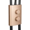 Trio Chris Stehlampe LED Braun, 2-flammig