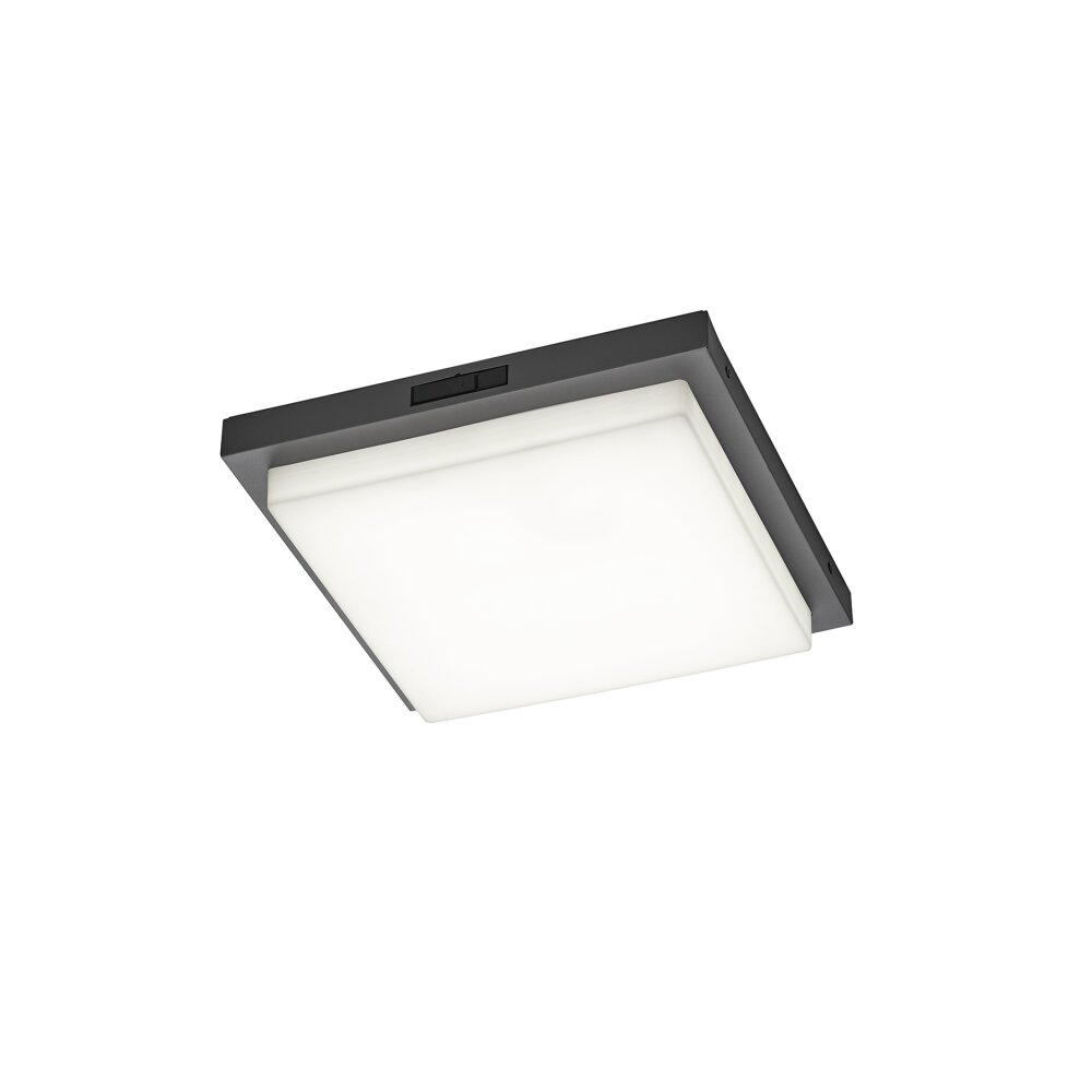 Trio BERMEJO Deckenleuchte LED Anthrazit, 1-flammig, Bewegungsmelder main product photo
