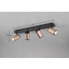 Trio Gillan Deckenspot Braun, 4-flammig
