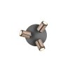 Trio Gillan Deckenspot Braun, 3-flammig