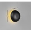 Reality Davey Wandleuchte LED Schwarz, 1-flammig