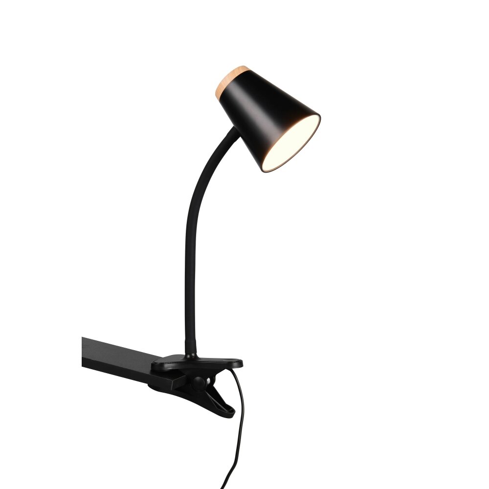 Reality Pongo Klemmleuchte LED Schwarz, 1-flammig main product photo