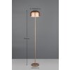 Reality Jeff Stehlampe LED Braun, 1-flammig