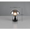 Reality Dooley Tischleuchte LED Rauchfarben, 1-flammig