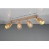 Reality Bidar Deckenspot Braun, 4-flammig
