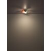 Globo Hines Deckenventilator LED Naturfarben, Schwarz, 1-flammig, Fernbedienung