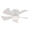 Globo Hines Deckenventilator LED Weiß, 1-flammig, Fernbedienung
