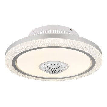 Globo Shelly Deckenventilator LED Weiß, 1-flammig, Fernbedienung