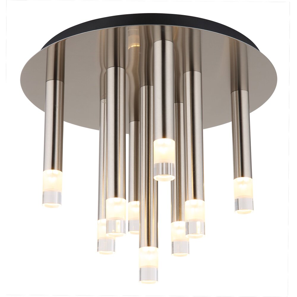 Globo Ryan Deckenleuchte Nickel-Matt, 9-flammig main product photo