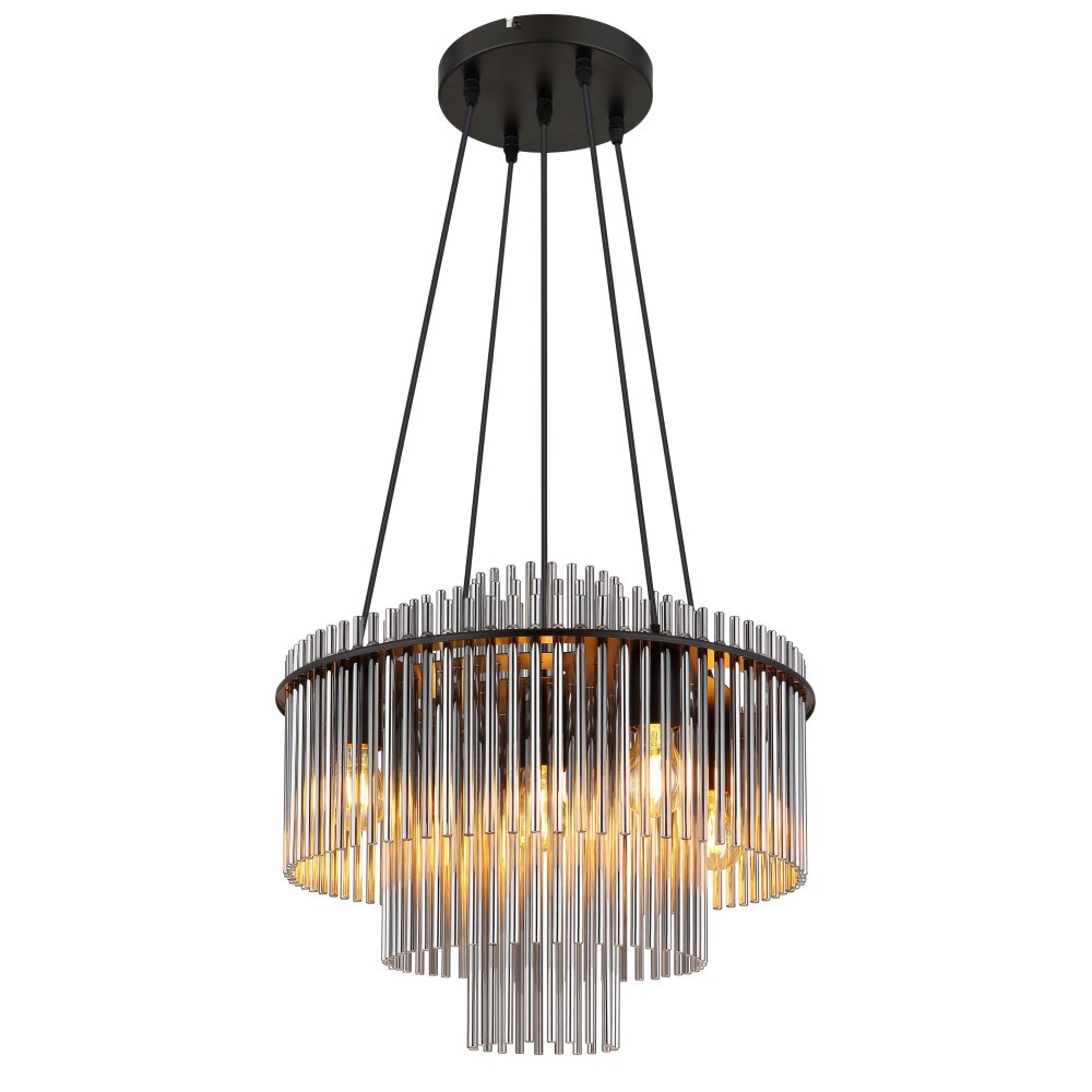 Globo Gorley Hängeleuchte Schwarz, 5-flammig main product photo