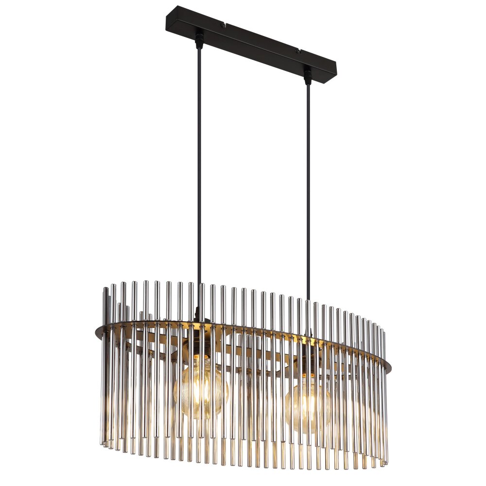 Globo Gorley Hängeleuchte Schwarz, 2-flammig main product photo