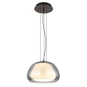 Globo Avila Hängeleuchte LED Chrom, Schwarz, 1-flammig, Fernbedienung