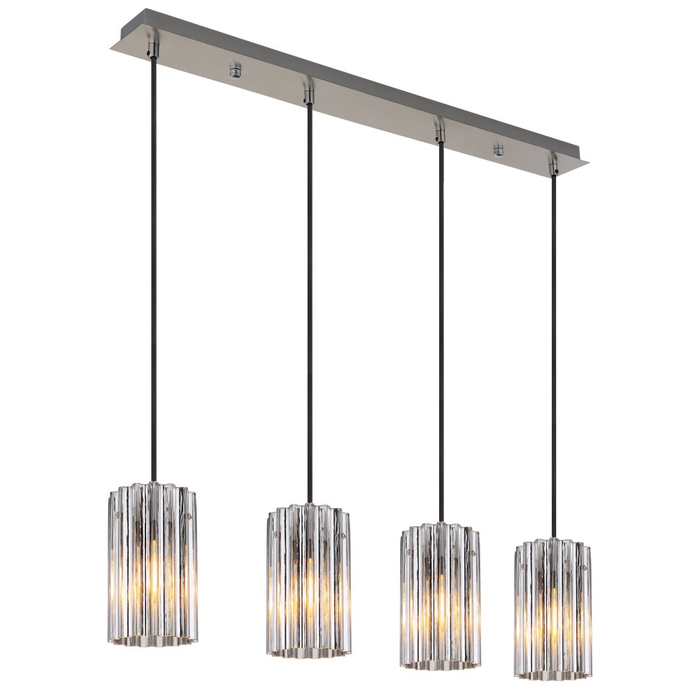 Globo Cayden Hängeleuchte Nickel-Matt, 4-flammig main product photo