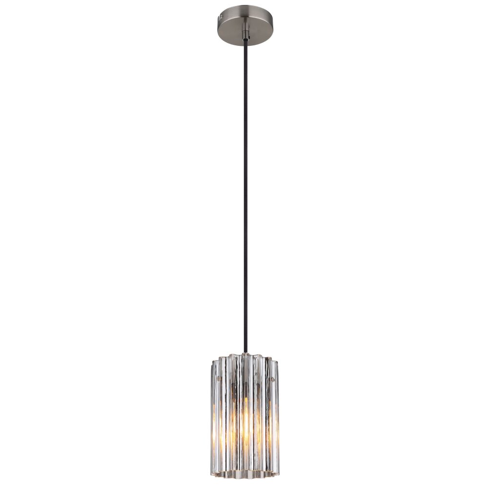 Globo Cayden Hängeleuchte Nickel-Matt, 1-flammig main product photo