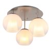 Globo Barry Deckenleuchte Chrom, Nickel-Matt, 3-flammig