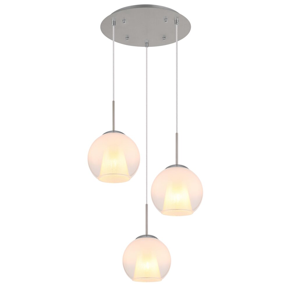 Globo Barry Hängeleuchte Chrom, Nickel-Matt, 3-flammig main product photo