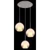 Globo Barry Hängeleuchte Chrom, Nickel-Matt, 3-flammig