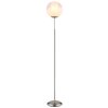 Globo Barry Stehleuchte Chrom, Nickel-Matt, 1-flammig