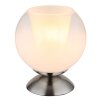 Globo Barry Tischleuchte Chrom, Nickel-Matt, 1-flammig