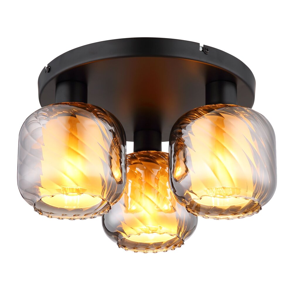 Globo Xia Deckenleuchte Schwarz, 3-flammig main product photo
